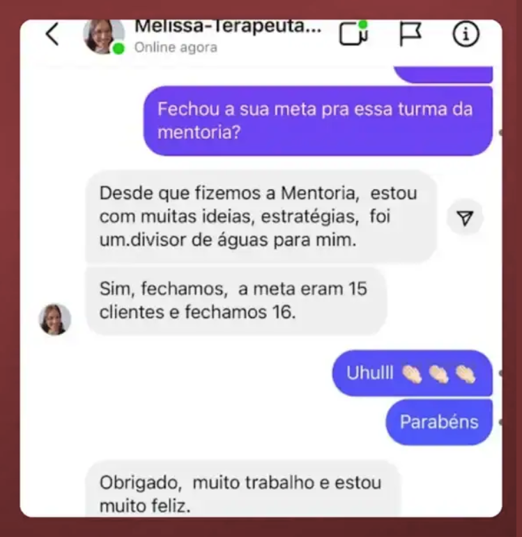 Depoimento de Melissa